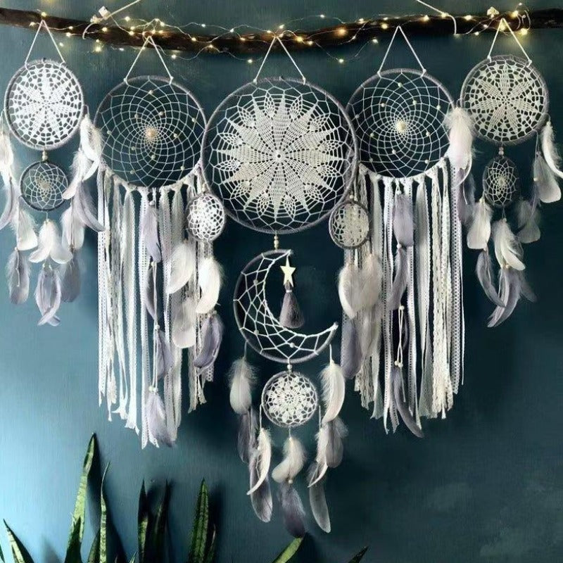 Pack collection attrape rêves blanc x5 | Attrapeur de Rêves