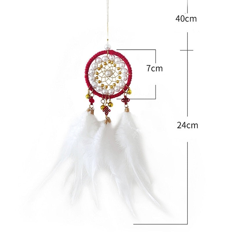 Attrape-rêves bohémien bordeau | Attrapeur de Rêves