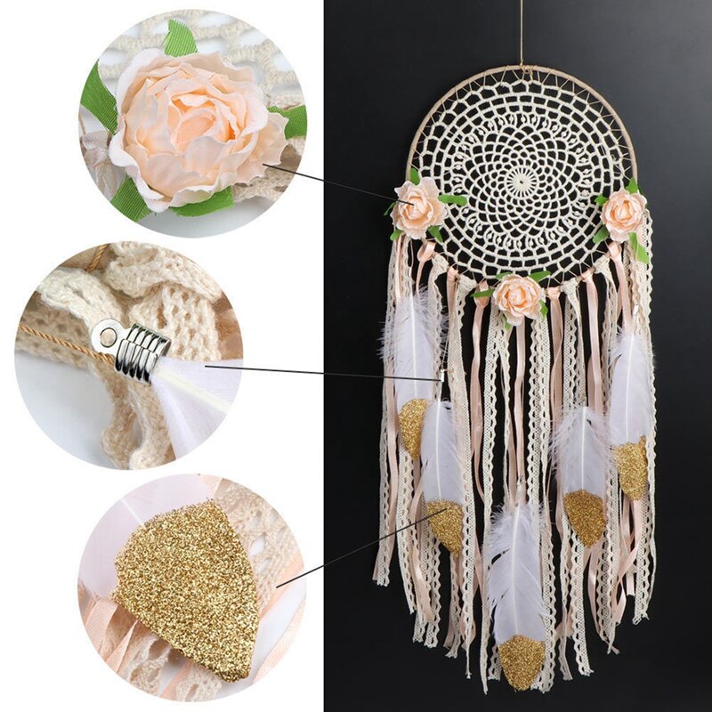 Attrape-rêves Mandala plumé | Attrapeur de Rêves