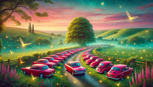 rêver de voiture rouge