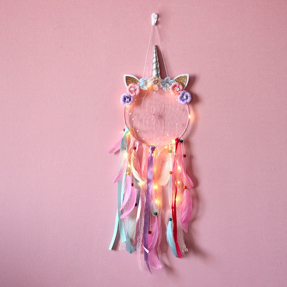 Attrape-rêves licorne brillante | Attrapeur de Rêves