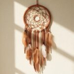 Attrape-rêves boho « Terre de Sienne »